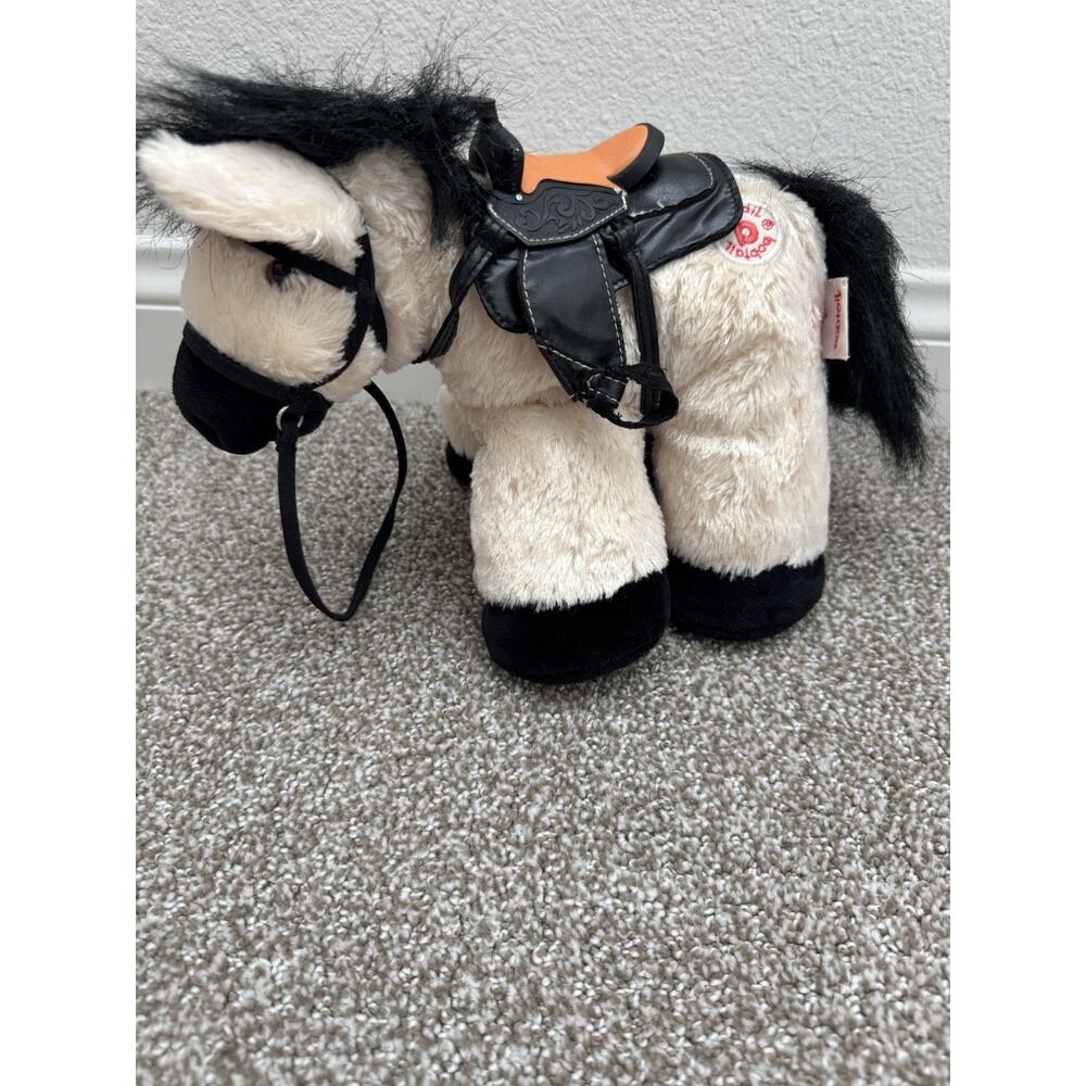 Bobtail Horse Pony Plush Removable Saddle Weighted Legs Stuffed Animal Toy 2014